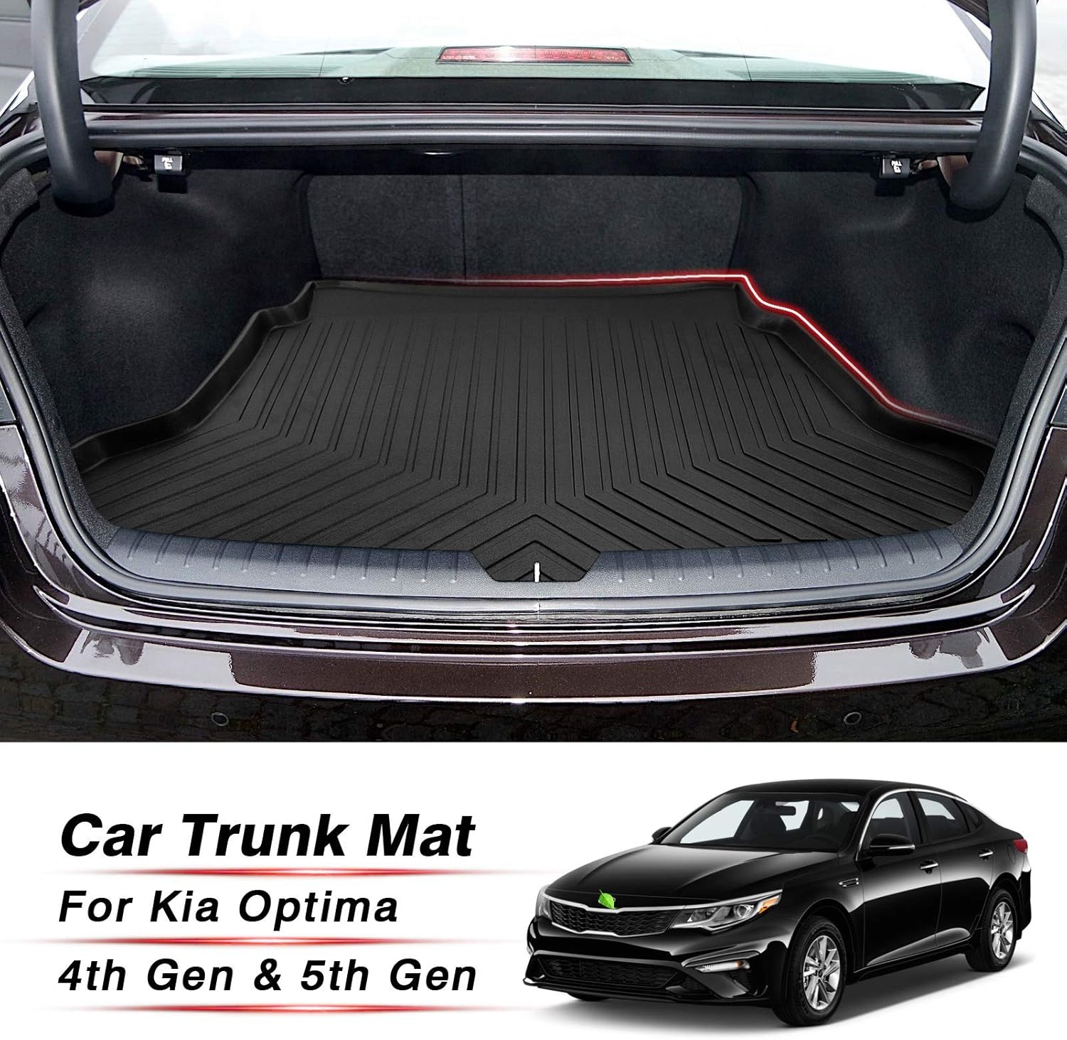 All Weather Cargo Liner Rear Trunk Liner Non-Slip TPO F300