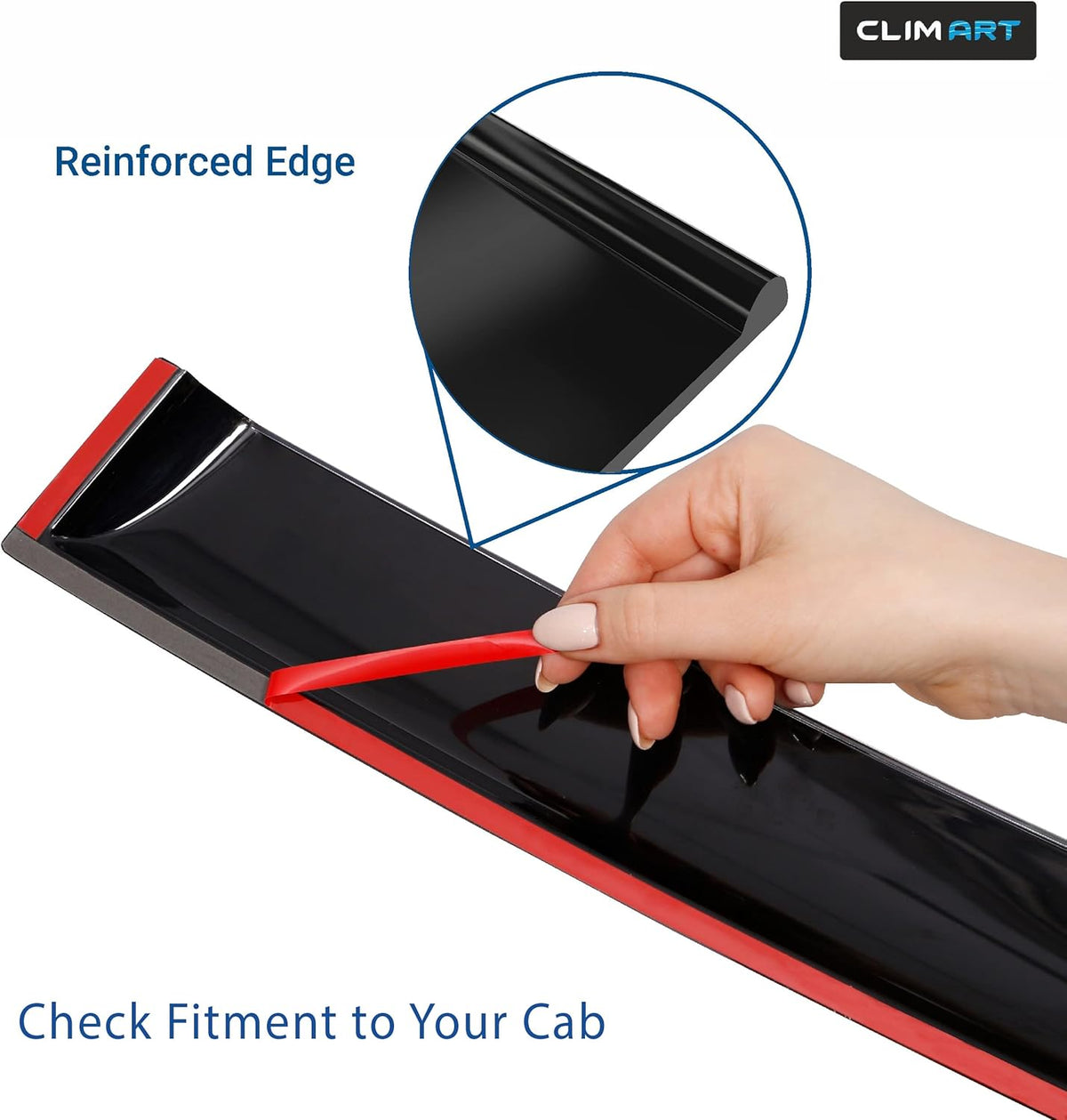 4pcs Tape-on Window Deflectors for GMC Sierra 1500 Crew Cab Y546876