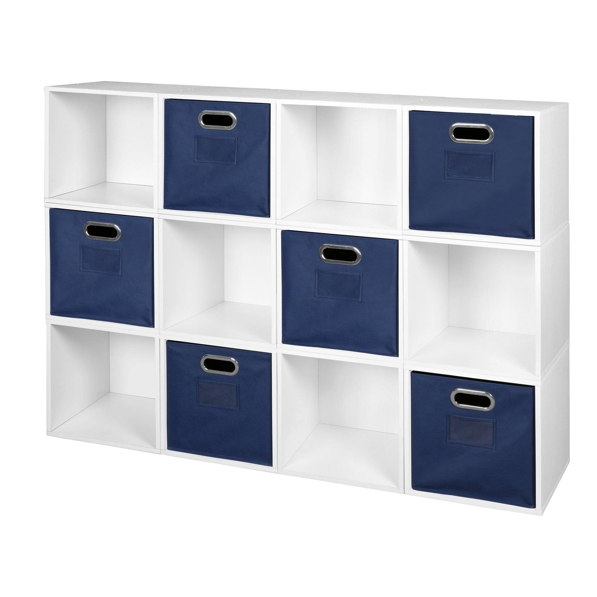 12 Cubes and 6 Canvas Bins Storage Set W4486