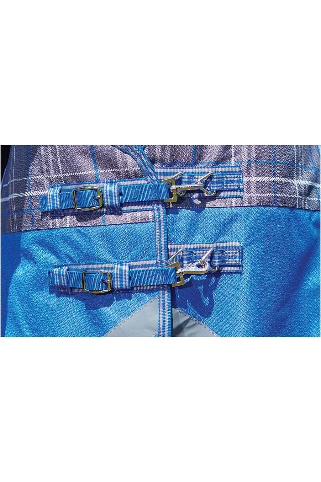 Grey Plaid Detach-A-Neck Medium Y543666
