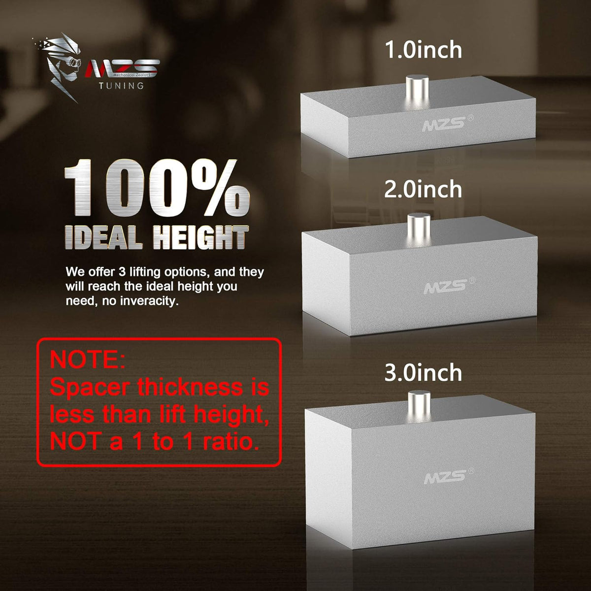 2" Rear Blocks Leveling Lift Kit Pack of 2 U949