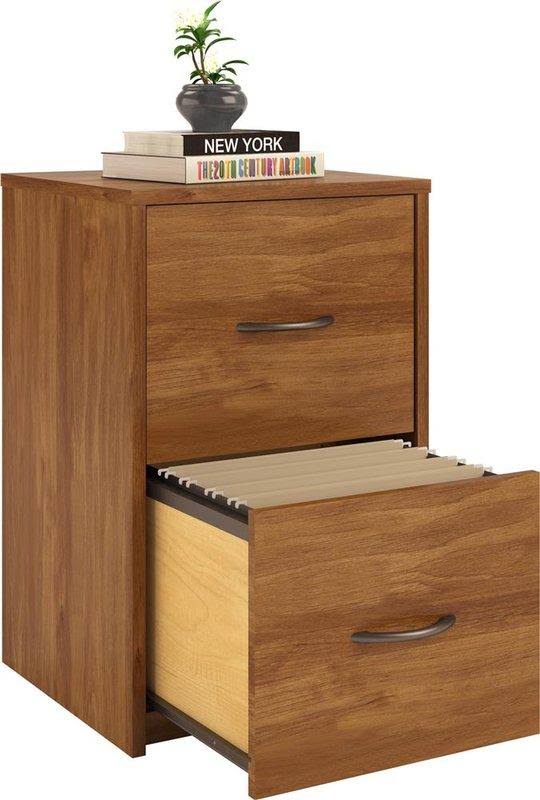 2 Drawer File Cabinet Black Oak K893790