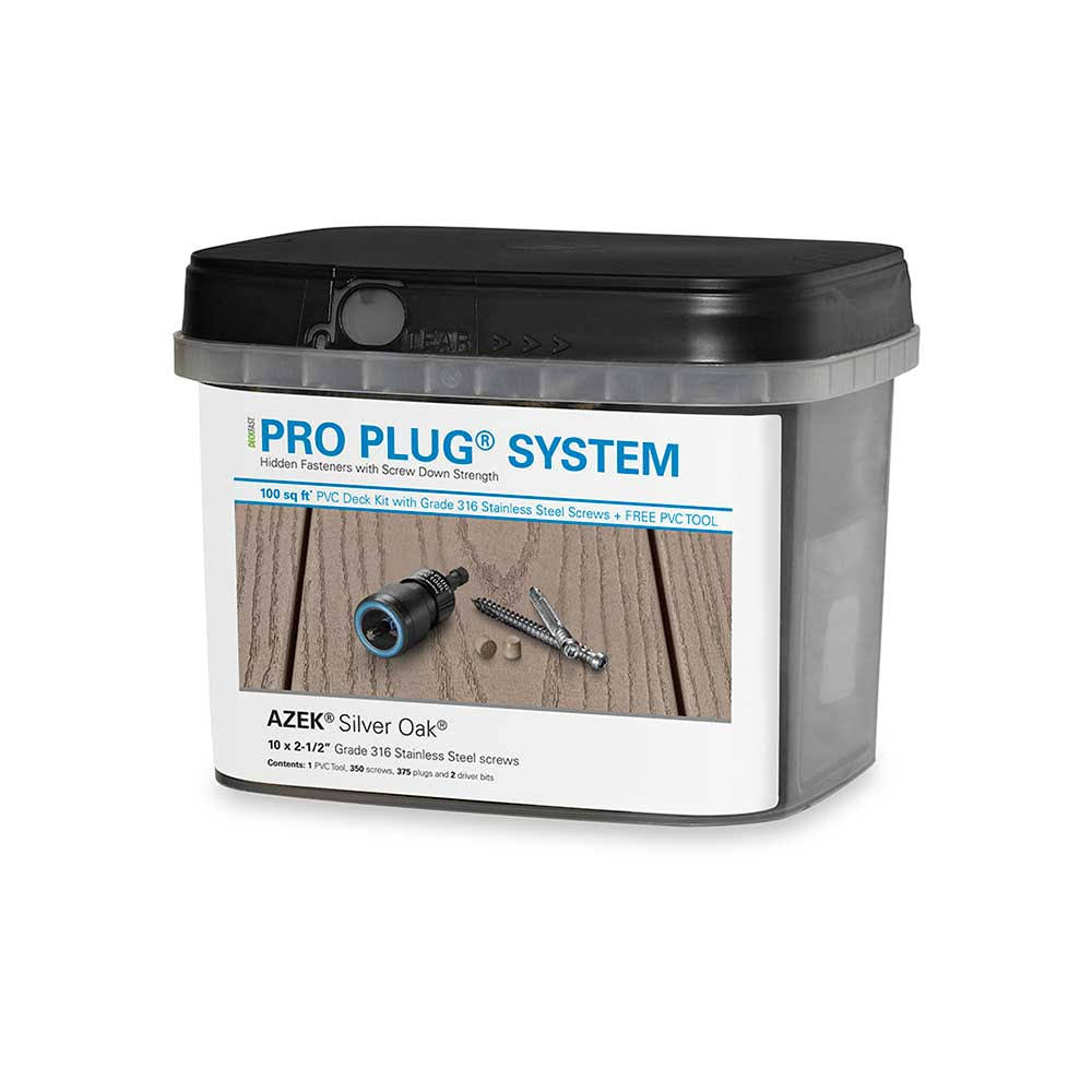 Pro Plug System for Azek Decking - 100 Square Feet - Epoxy Coated Carbon Steel F923