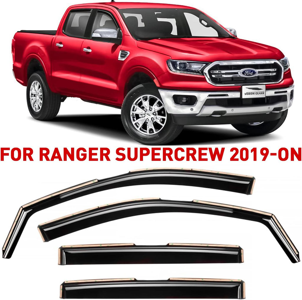 4 Pieces In-Channel Window Deflectors for Trucks V3791