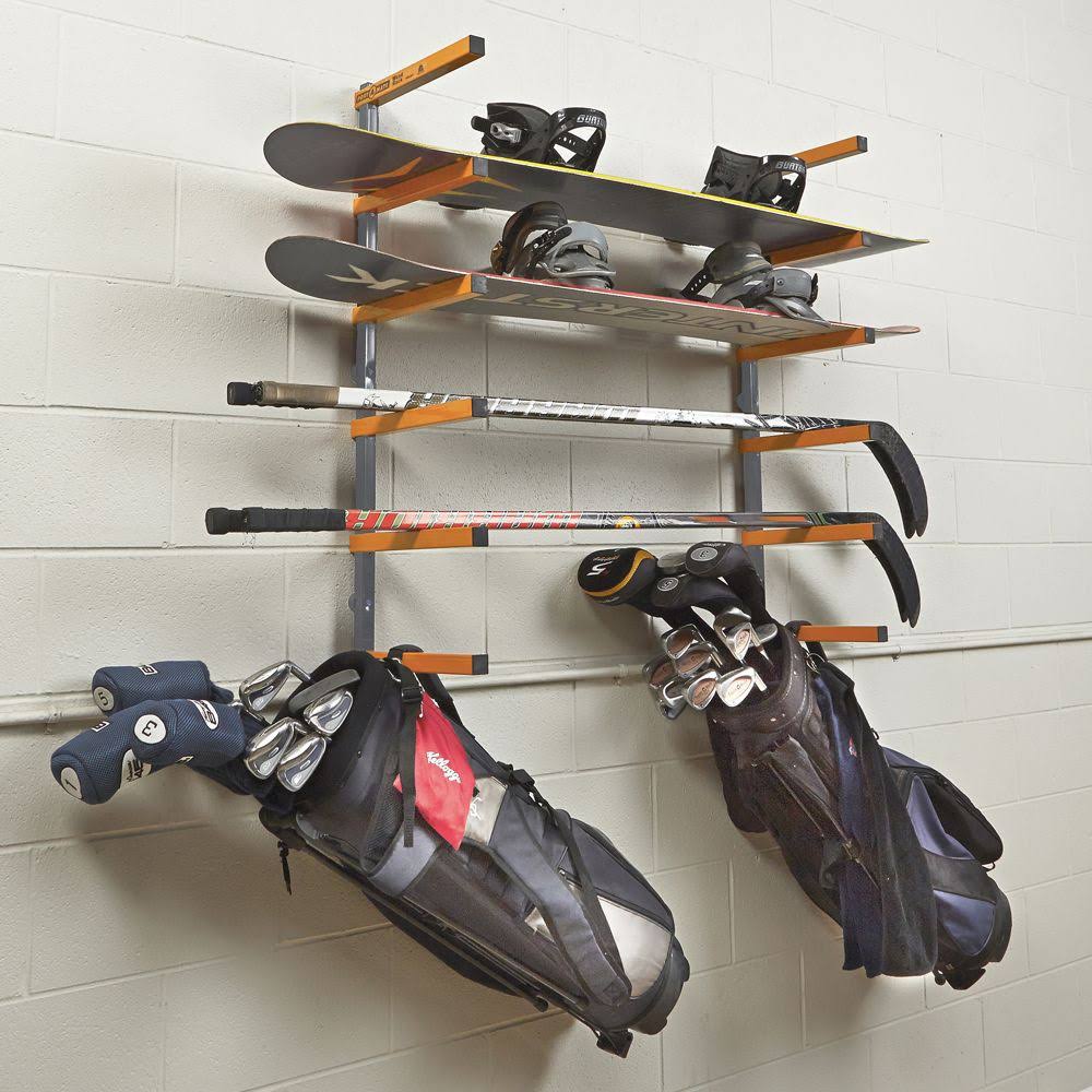 6 Shelf Wall Mount Lumber Storage Rack 600 Pound Capacity 5 Pack R57116