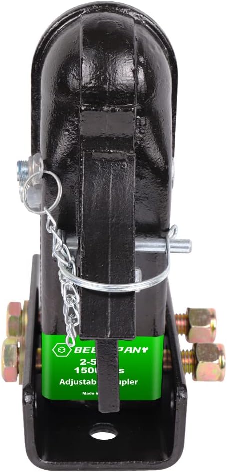 Adjustable Cast Trailer Coupler 15000lbs with Channel and Fasteners O57018