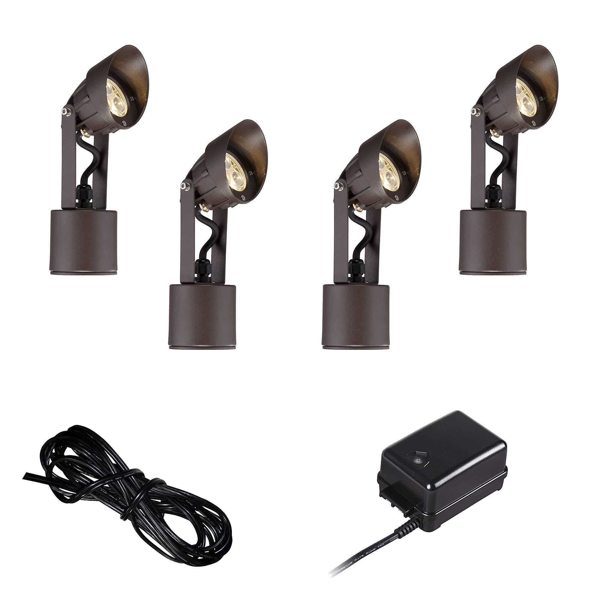 Bronze 6-Piece LED Landscape Lighting Set J574