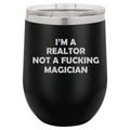 12 oz Double Wall Vacuum Insulated Stainless Steel Stemless Wine Tumbler Travel Mug With Lid R994