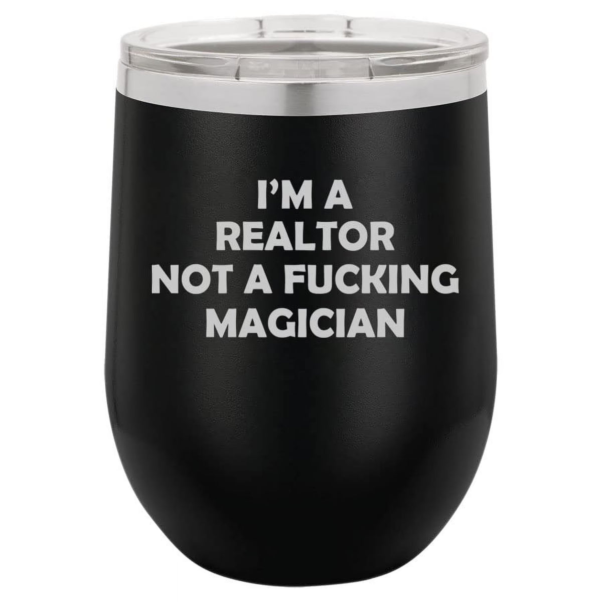 12 oz Double Wall Vacuum Insulated Stainless Steel Stemless Wine Tumbler Travel Mug With Lid R994