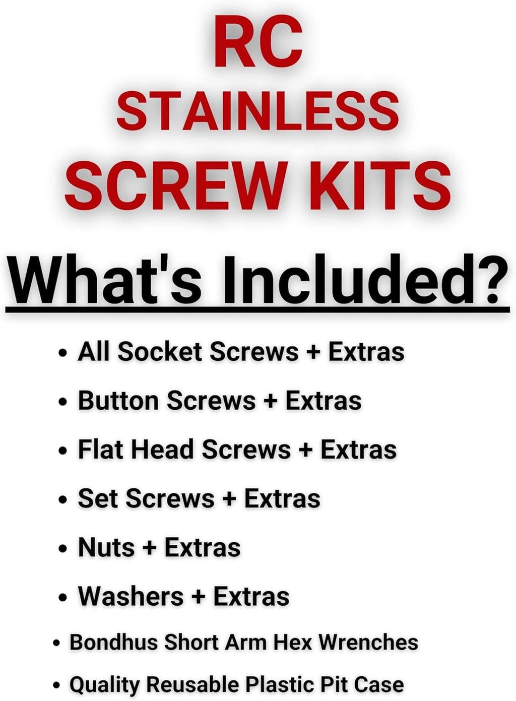 Stainless Steel Screw Kit Pack of 2 O1412