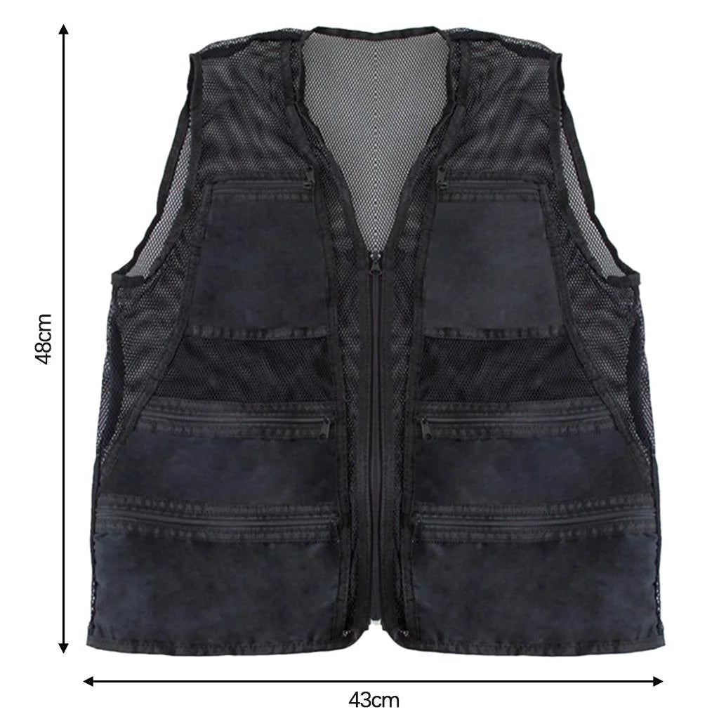 Mesh Breathable Fishing Photography Travel Waistcoat Jacket T132