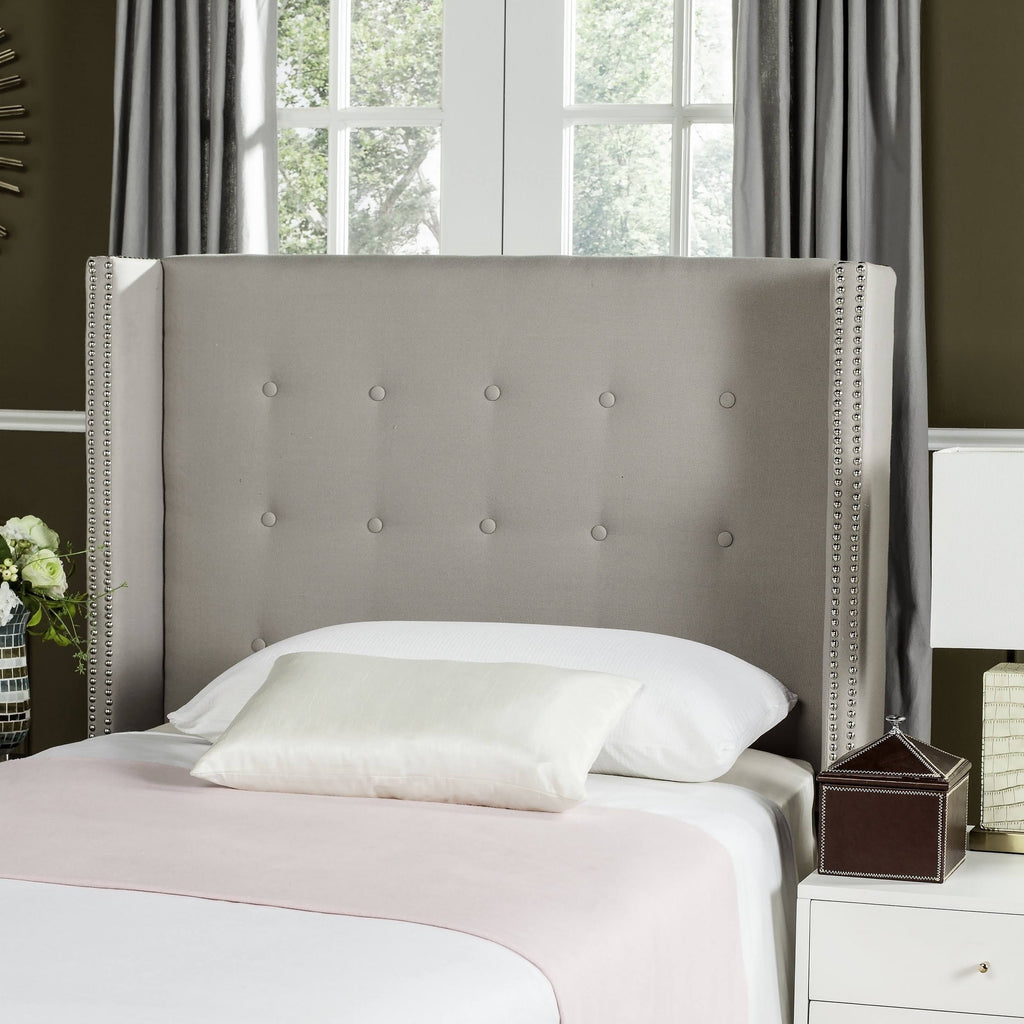 Taupe Tufted Winged Headboard Twin X813