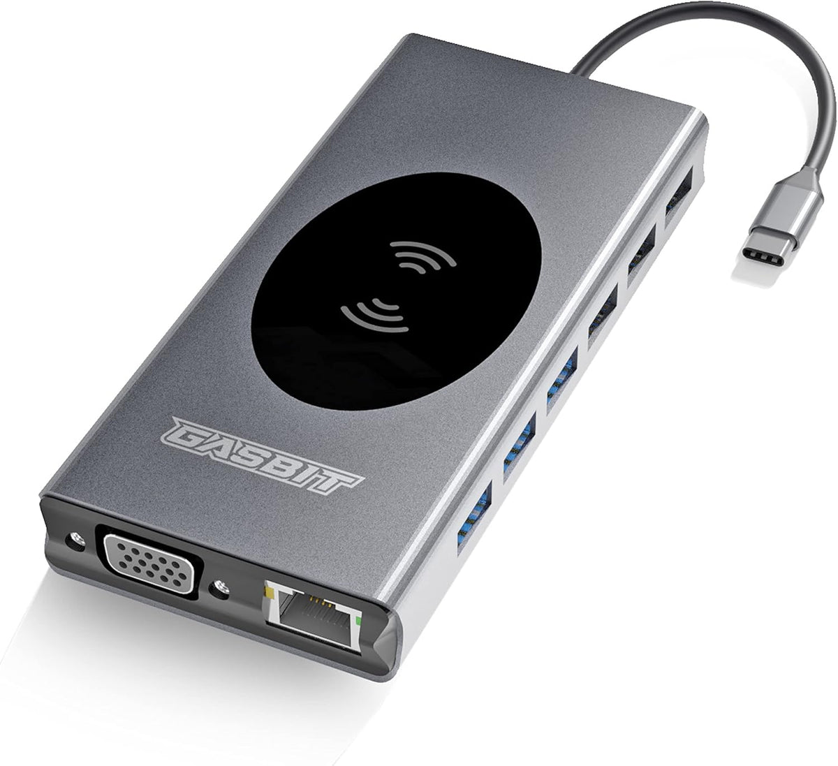 15-in-1 USB C Hub Multiport Adapter with Wireless Phone Charger, Pack of 2 T405