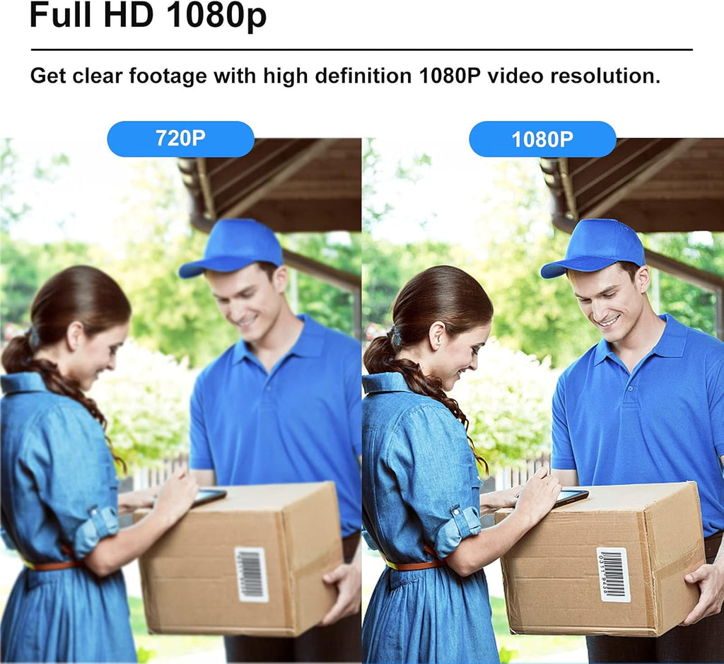 HD1080P WiFi Video Doorbell Camera with Motion Detector and Night Vision H1761