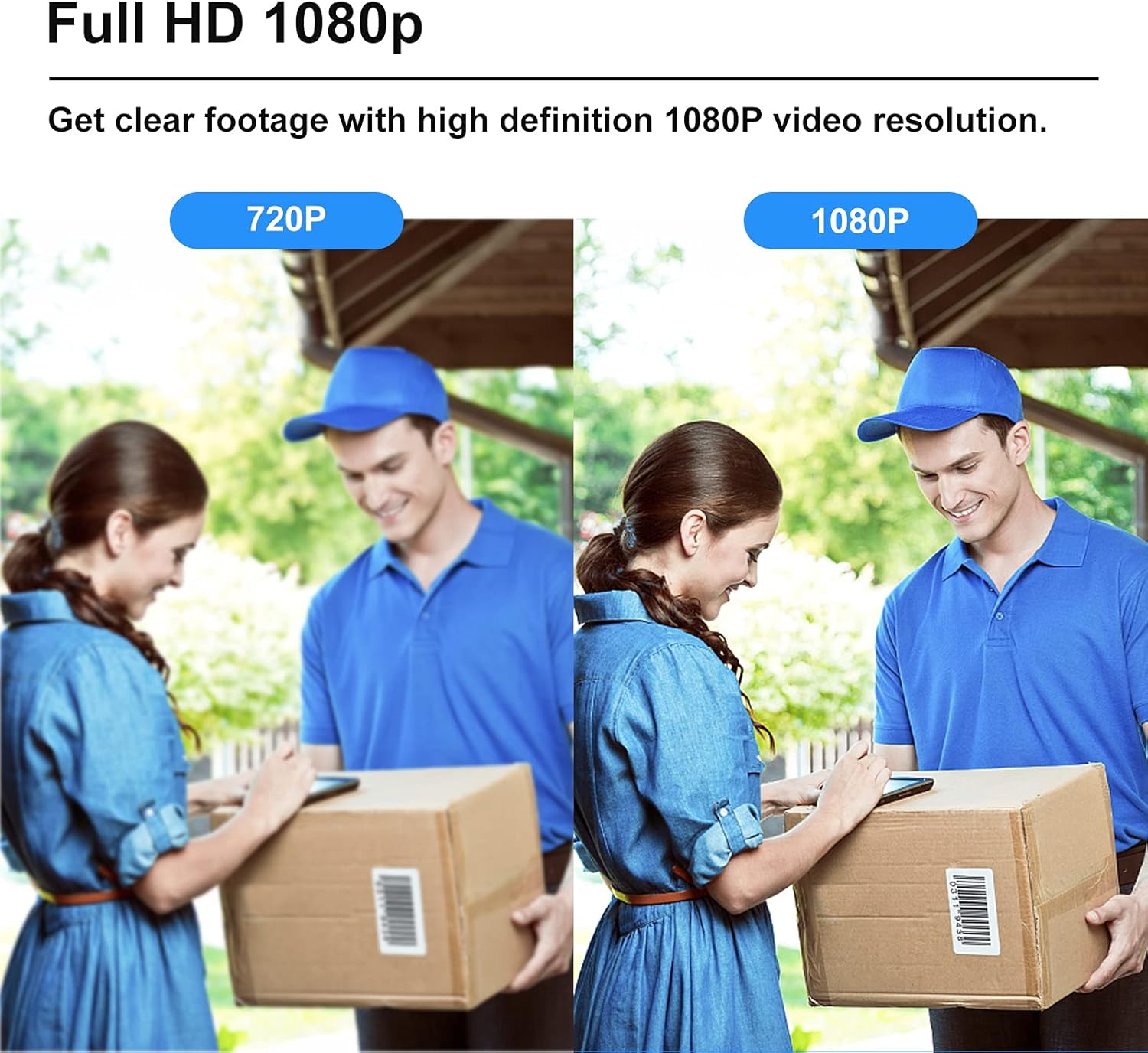 HD1080P WiFi Video Doorbell Camera with Motion Detector and Night Vision H1761