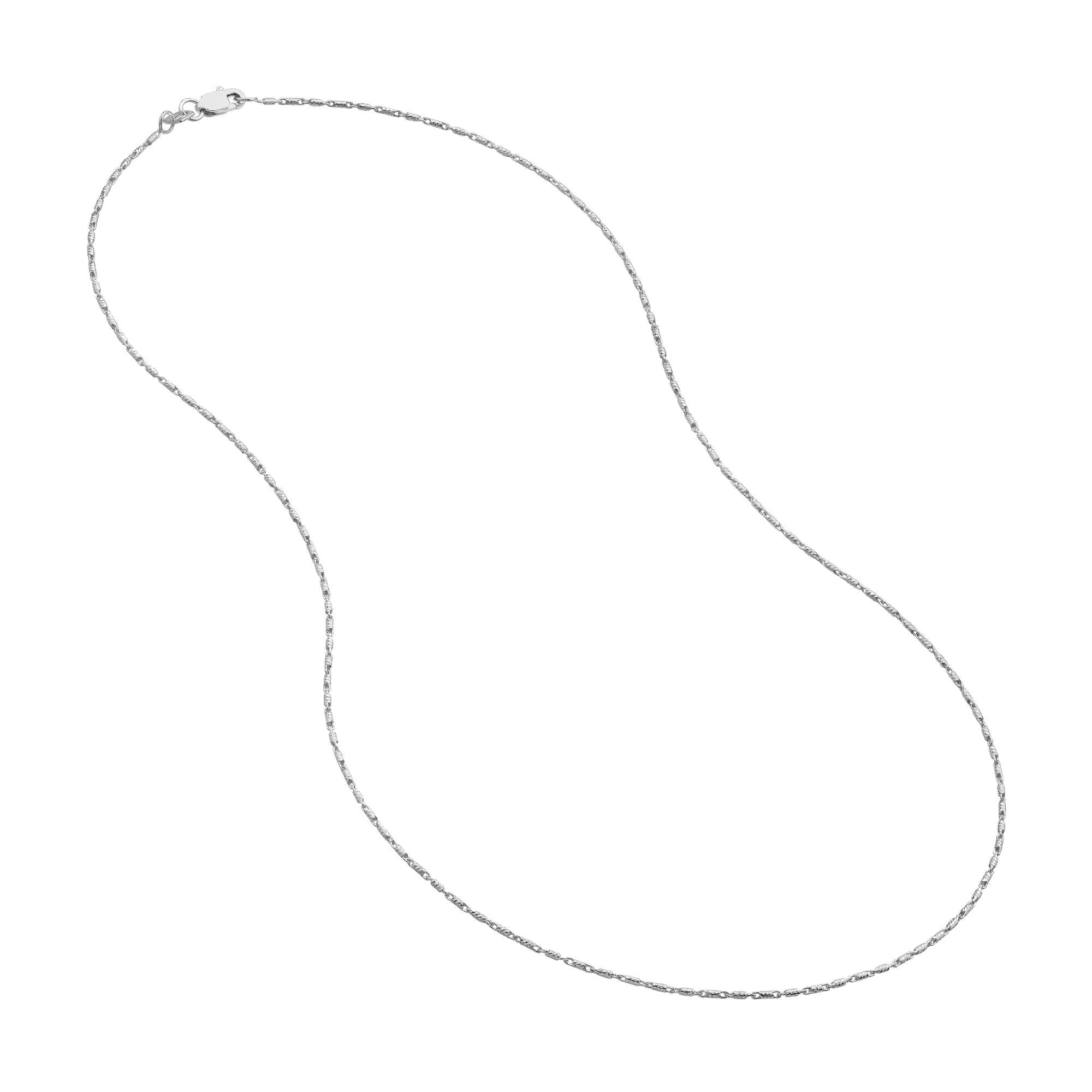 14K White Gold 20" 0.95mm Chain Necklace Q198916