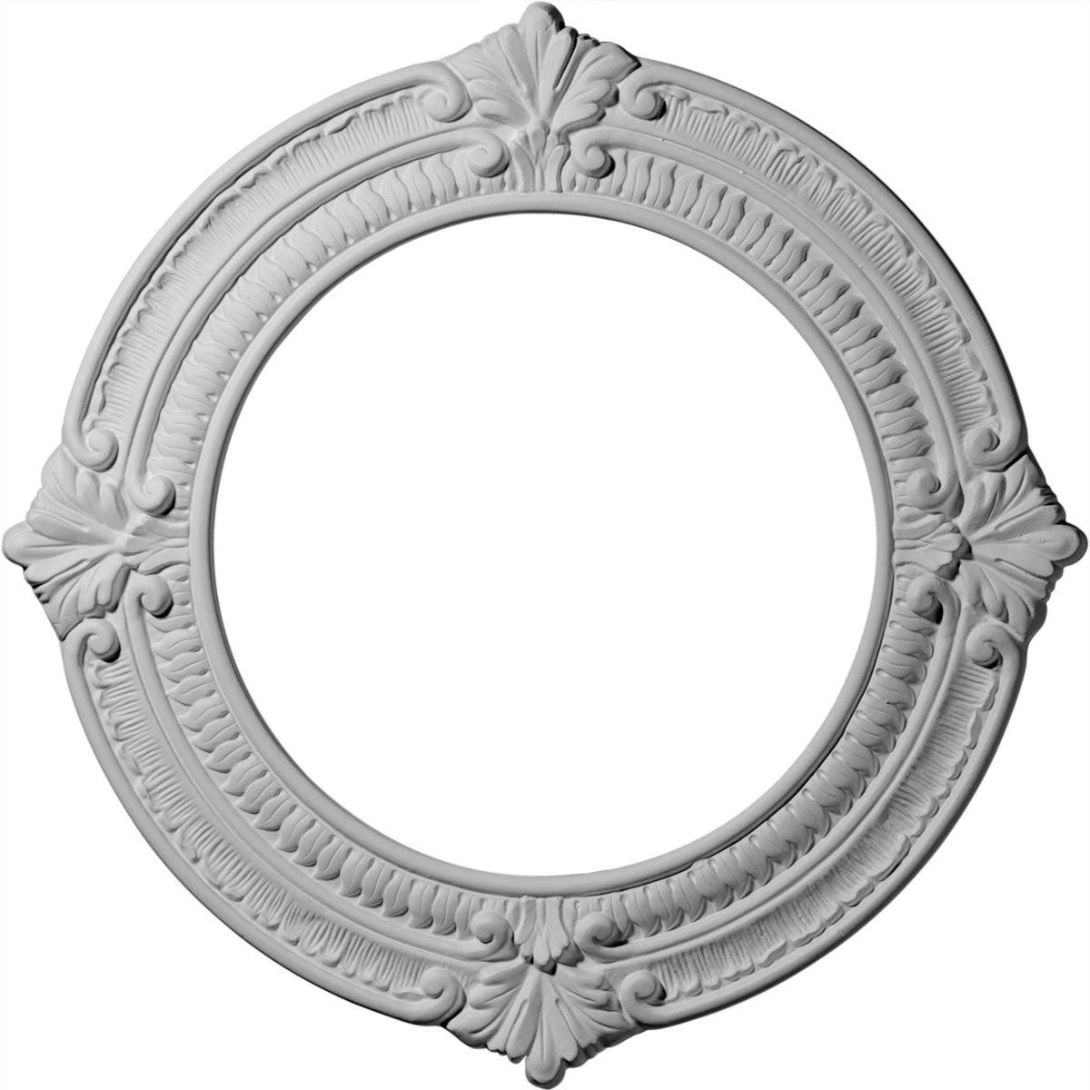 Hand-Painted Castle Stone Crackle Ceiling Medallion G3122