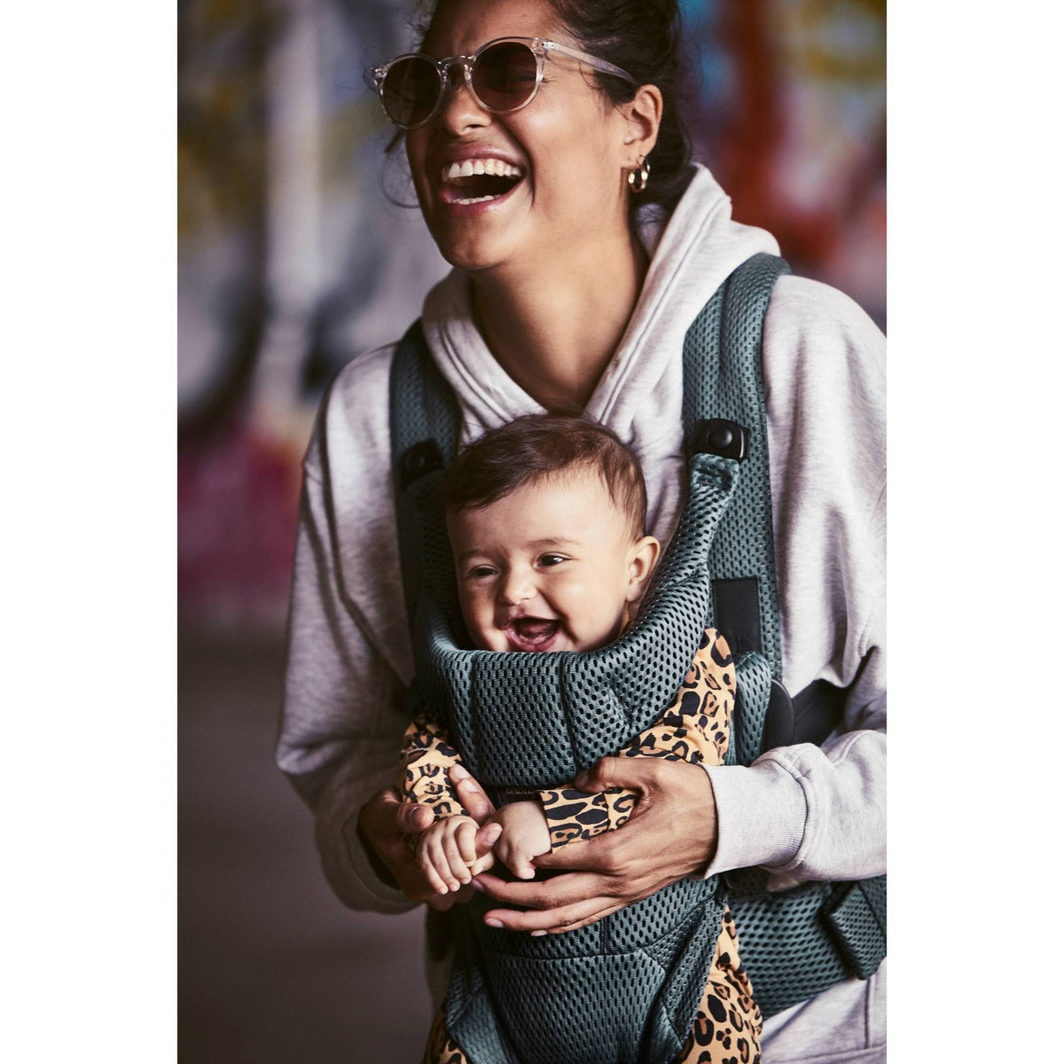 Sage Green 3D Mesh Baby Carrier N493