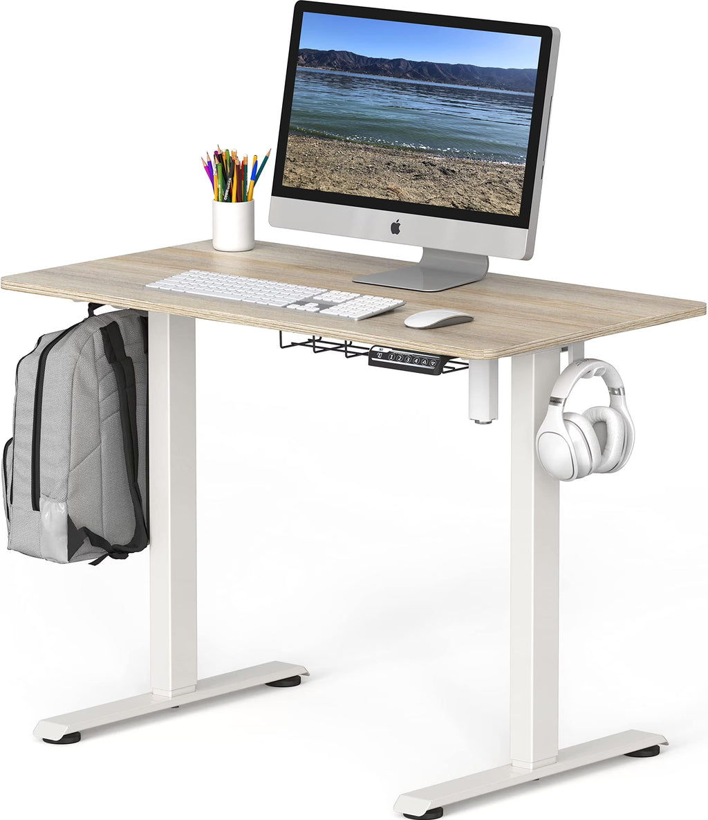 Maple Electric Height Adjustable Desk W8430