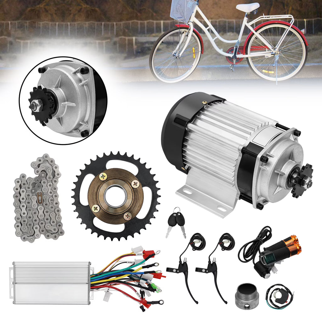 48V Electric Brushless Geared Motor Kit for Bicycle Conversion Kit E35134