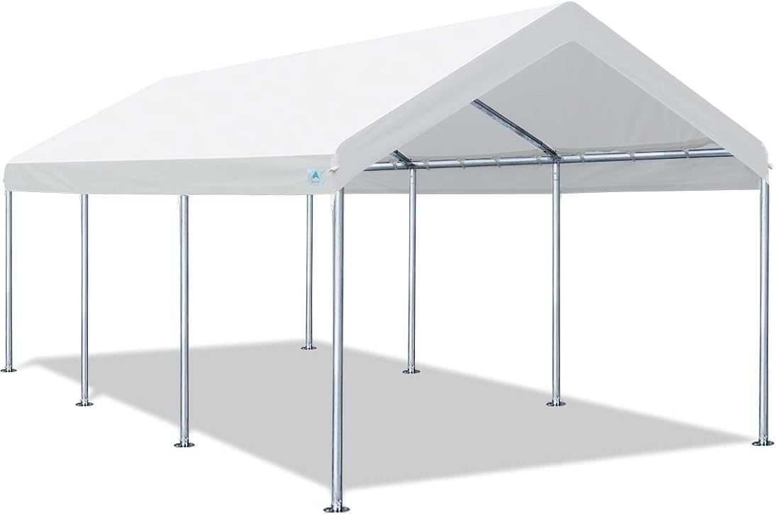 10x20 ft Heavy Duty Carport Car Canopy Garage Boat Shelter Party Tent F54560
