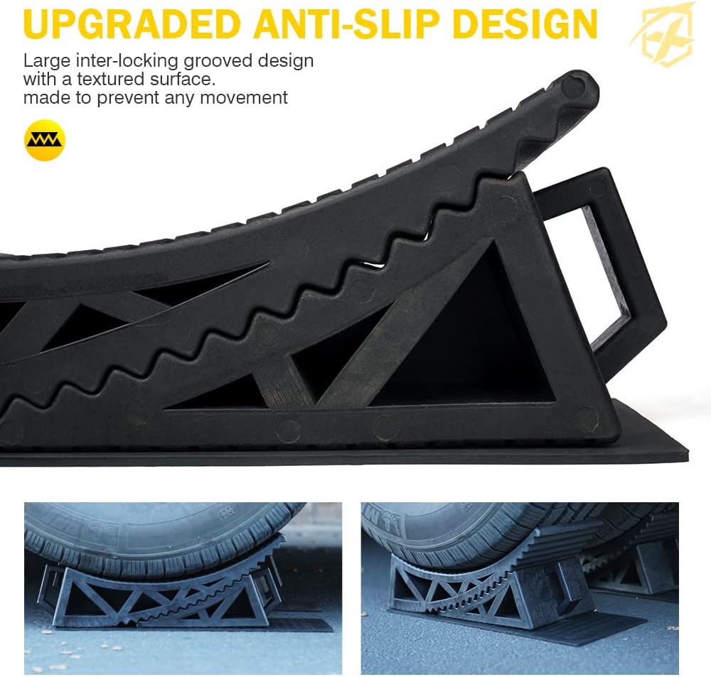 RV Leveling System Kit Up to 66,000 lbs, 2PCS with Anti-Slip Mats N8130