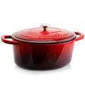 7 qt Oval Cast Iron Dutch Oven P823