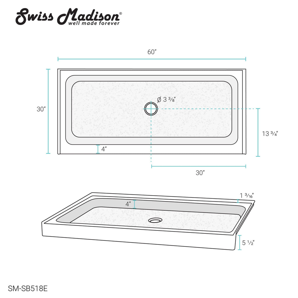 Grey Shower Base E562682