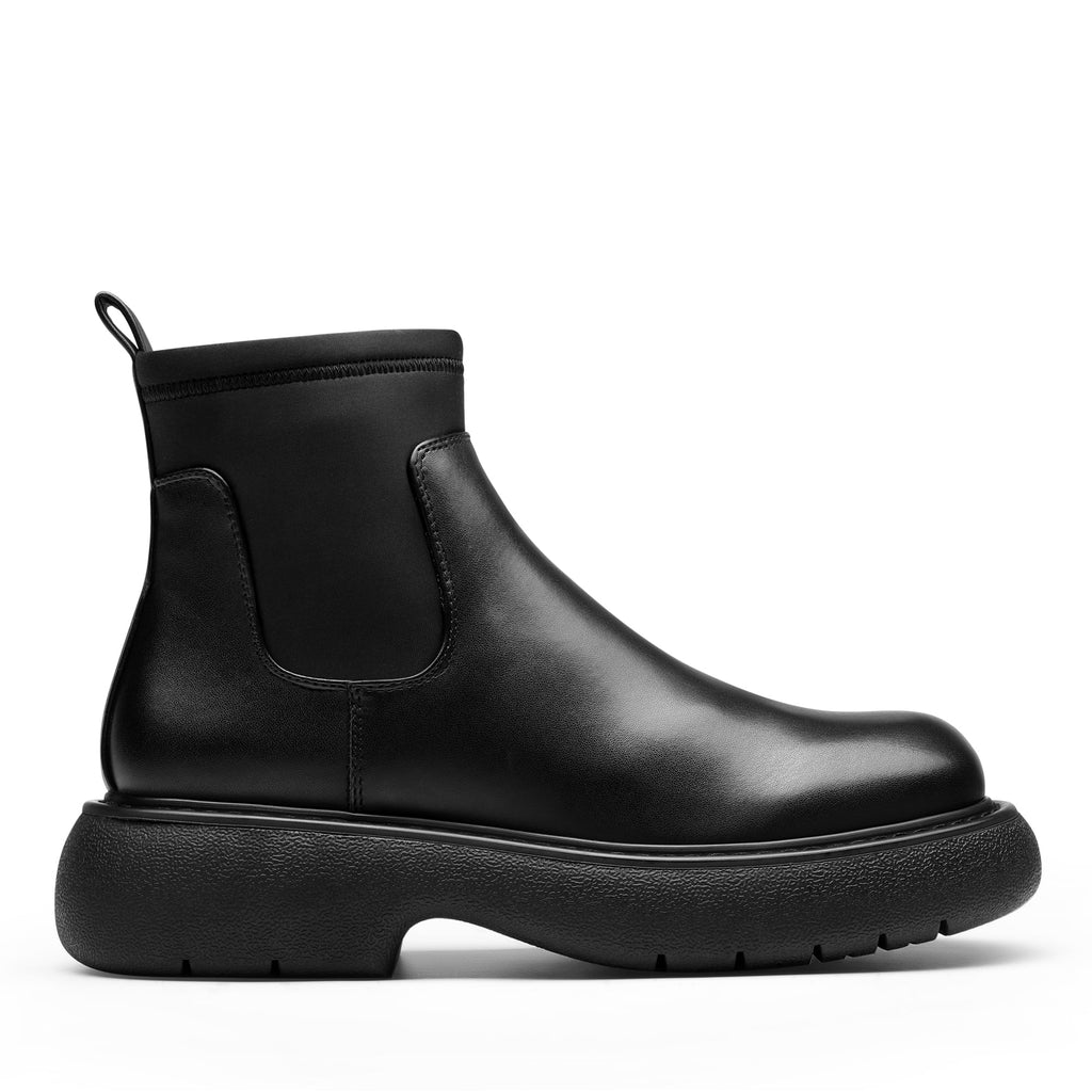 Black Size 7.5 Chelsea Booties O726882