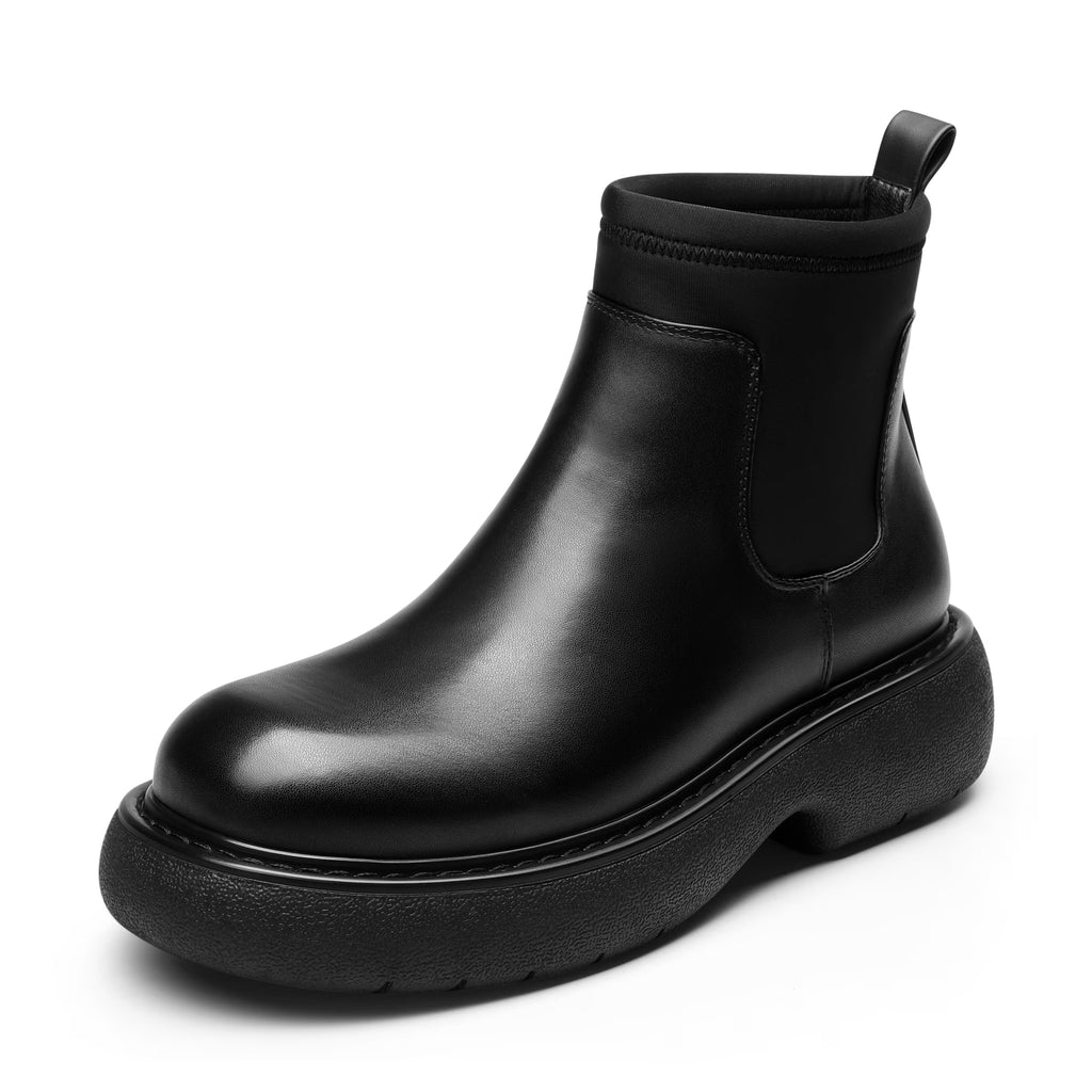 Black Size 7.5 Chelsea Booties O726882