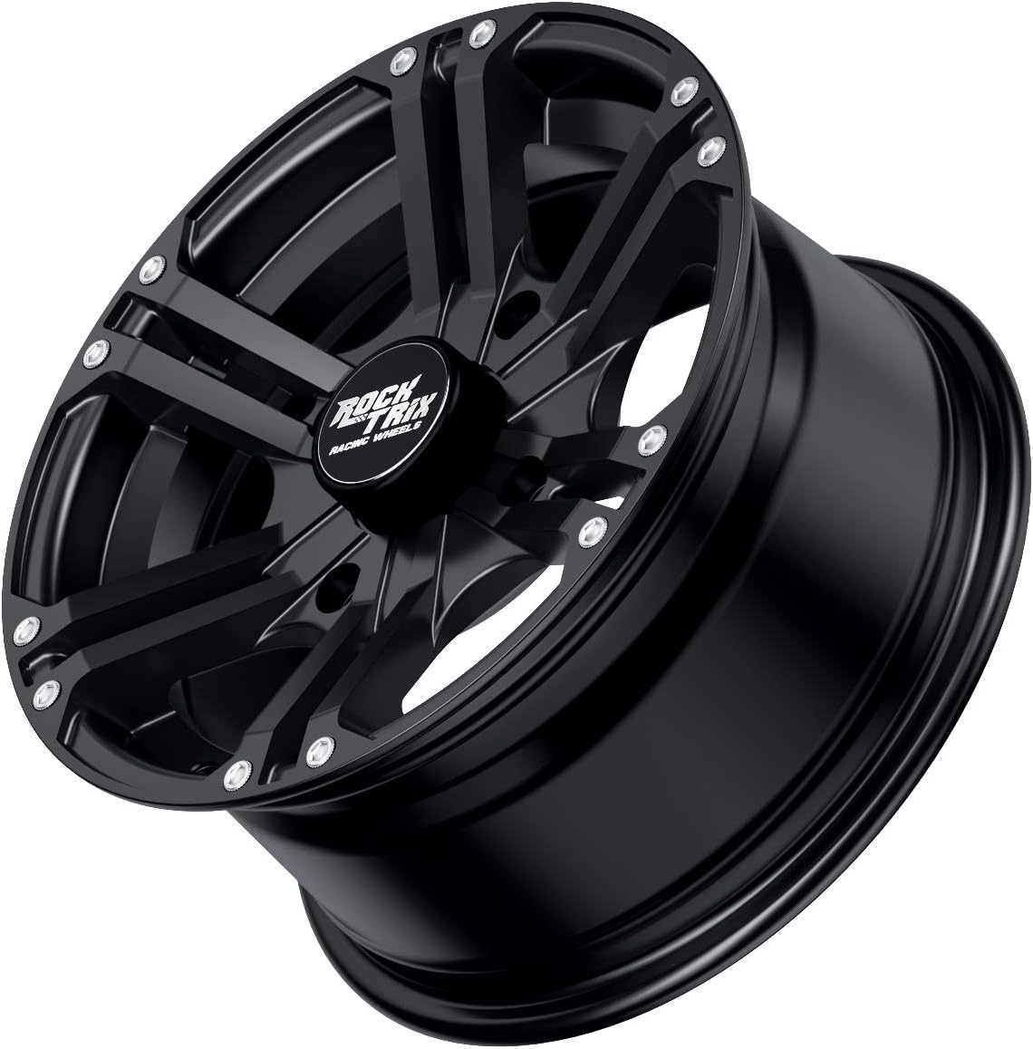 Matte Black 14x7 ATV Wheels Rims Set of 4 Y4582