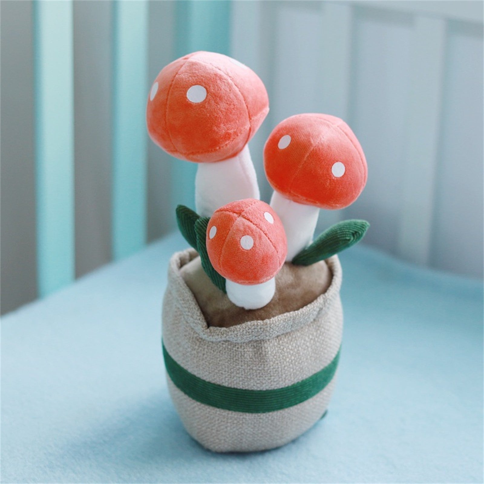 Mushrooms Simulation Potted Plush Toy Doll Plant Indoor Decoration J773038