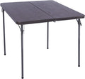 34 Folding Card Table Square with Resin Top, Brown W979
