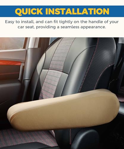 Gray Cloth Fabric Armrest Cover F59820
