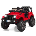 12V Red Kids Remote Control Riding Truck Car with LED Lights P61198