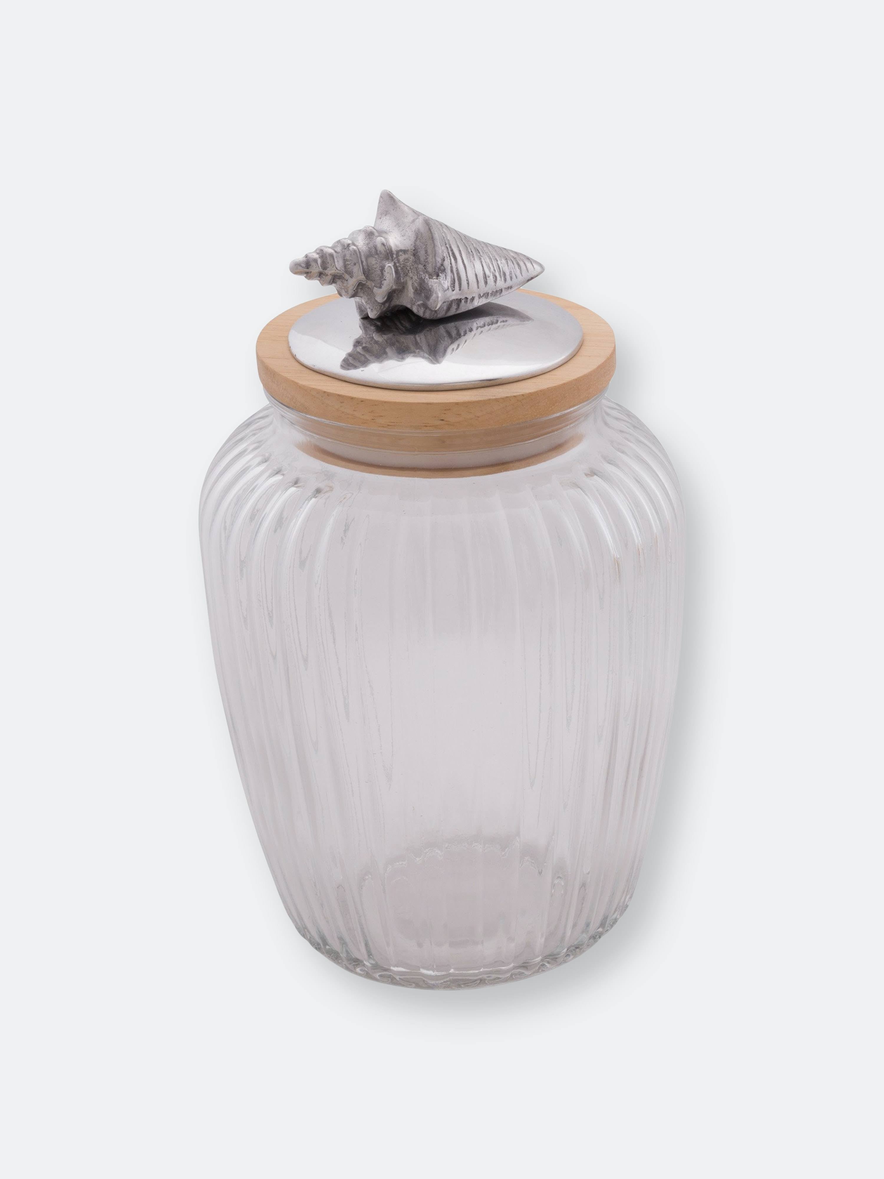 Shell Glass Canister - Large 60 oz J883919
