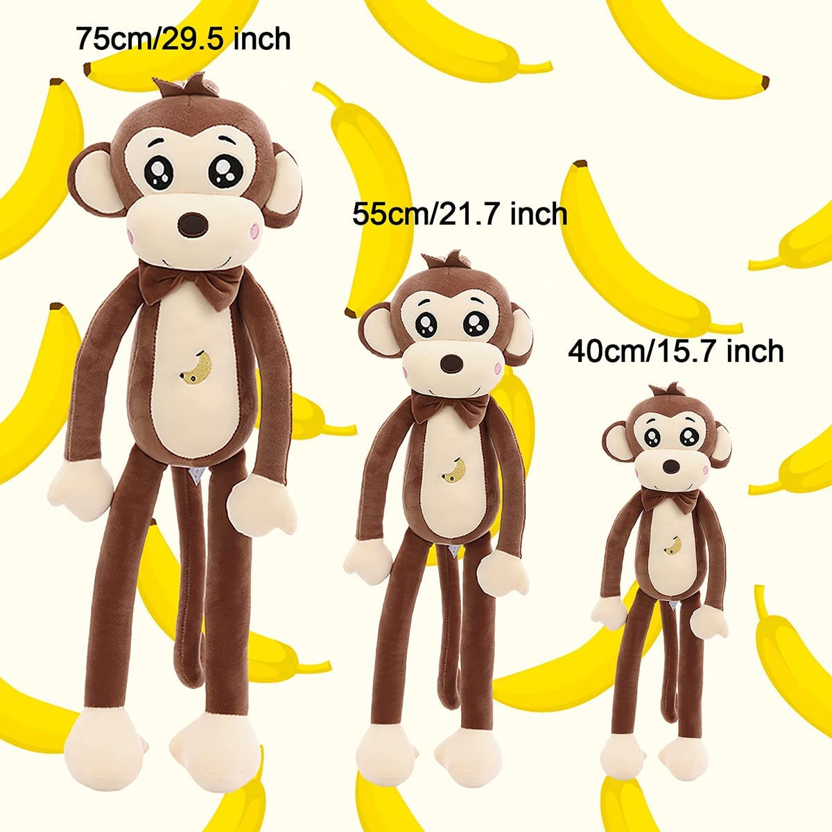 22" Brown Monkey Plush Stuffed Animal Toy R1179