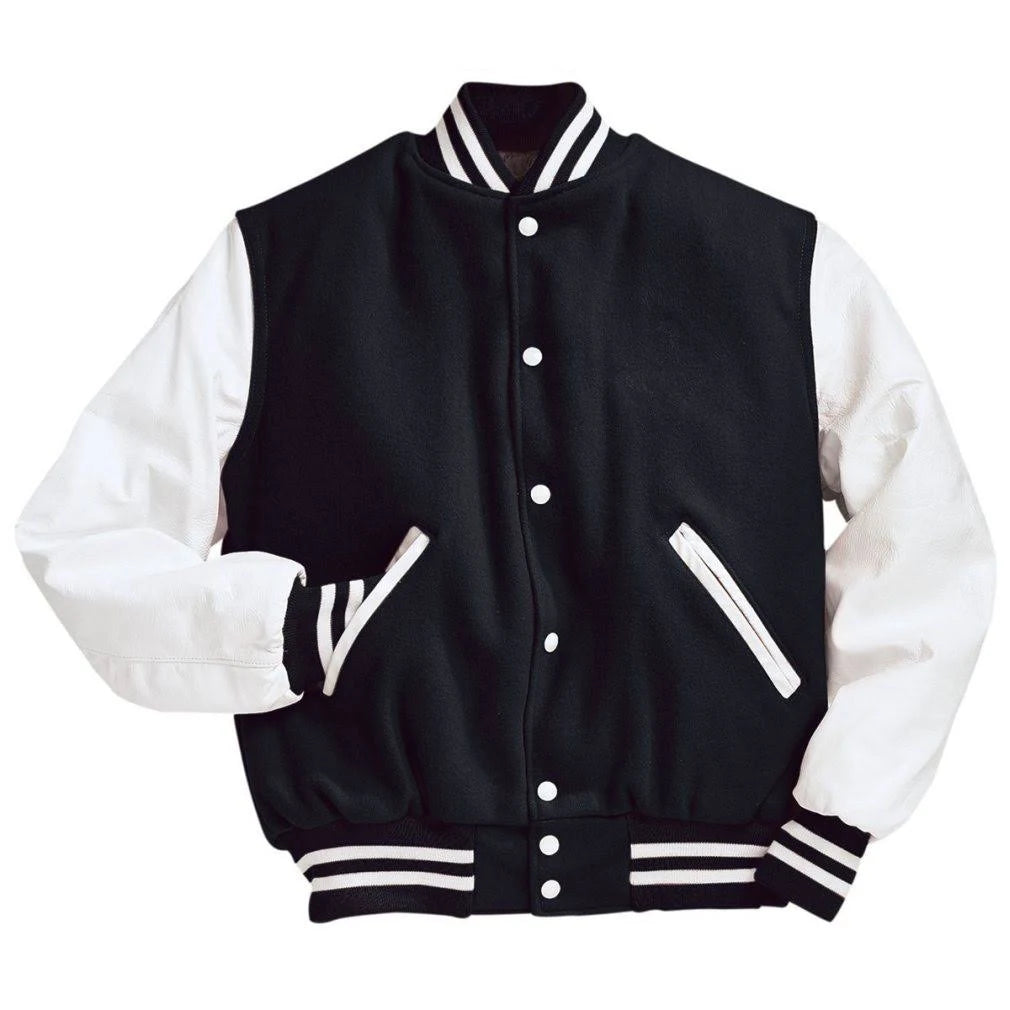 Scarlet Black White Varsity Jacket 3XL O74344