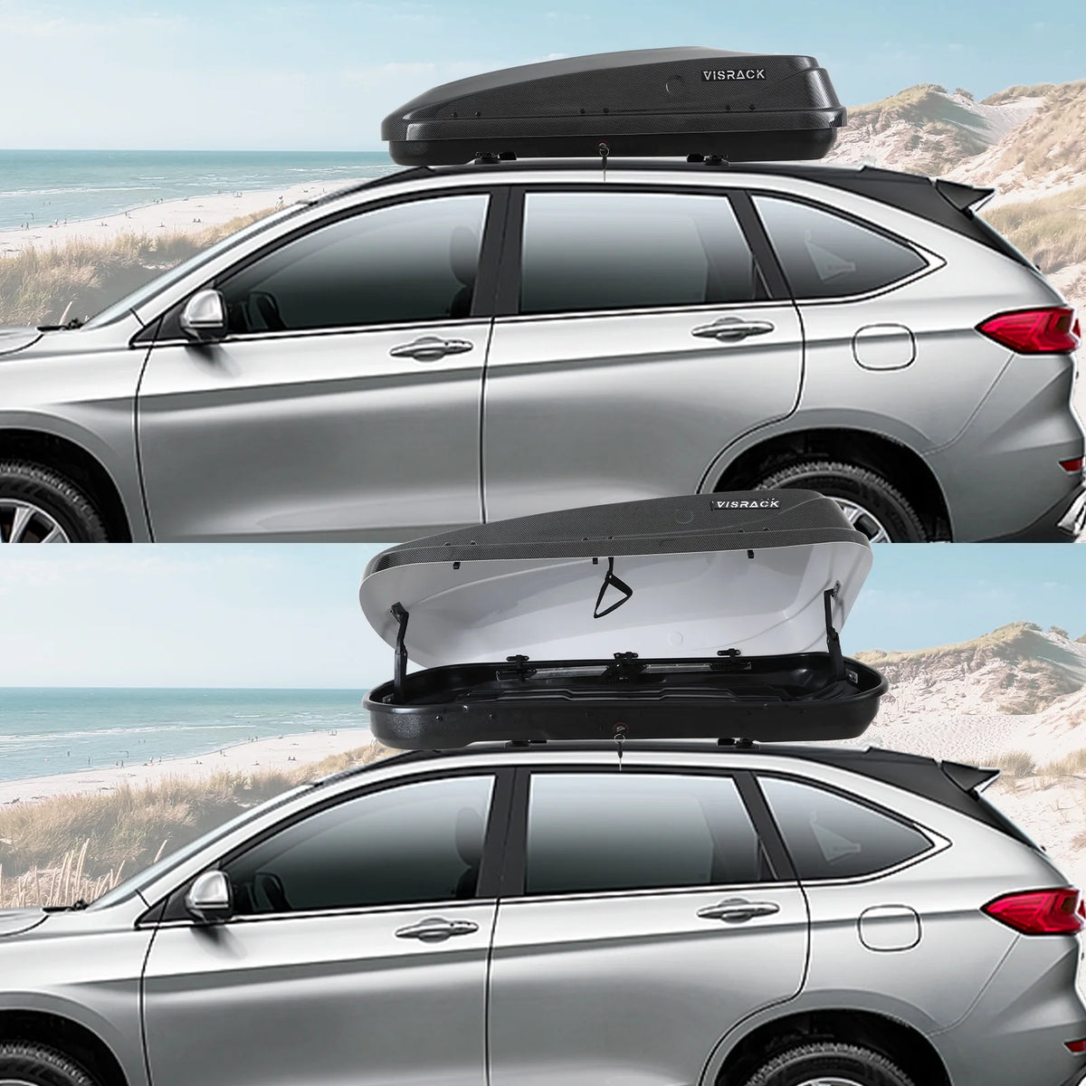 Carbon Fiber Rooftop Cargo Box Luggage Carrier B75350