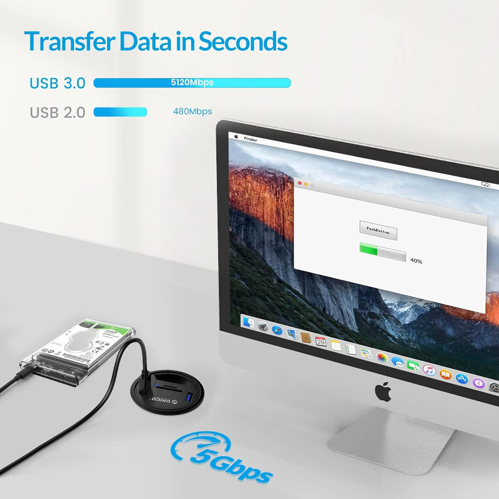 USB 3.0 Hub with SD/TF Card Reader B36910