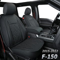 Black Faux Leather Seat Covers Full Set B831330