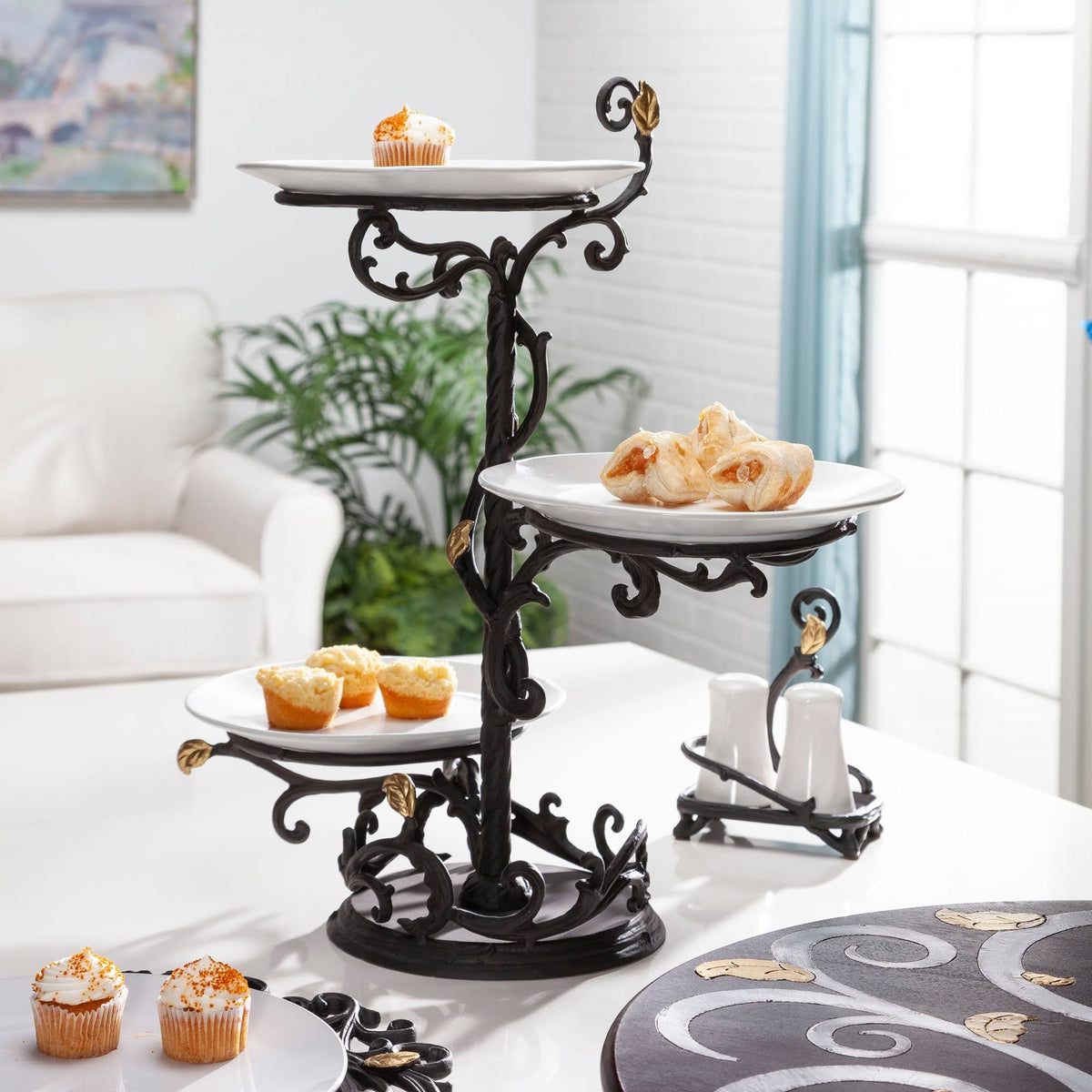 3-Tier Server with Plates Q65078