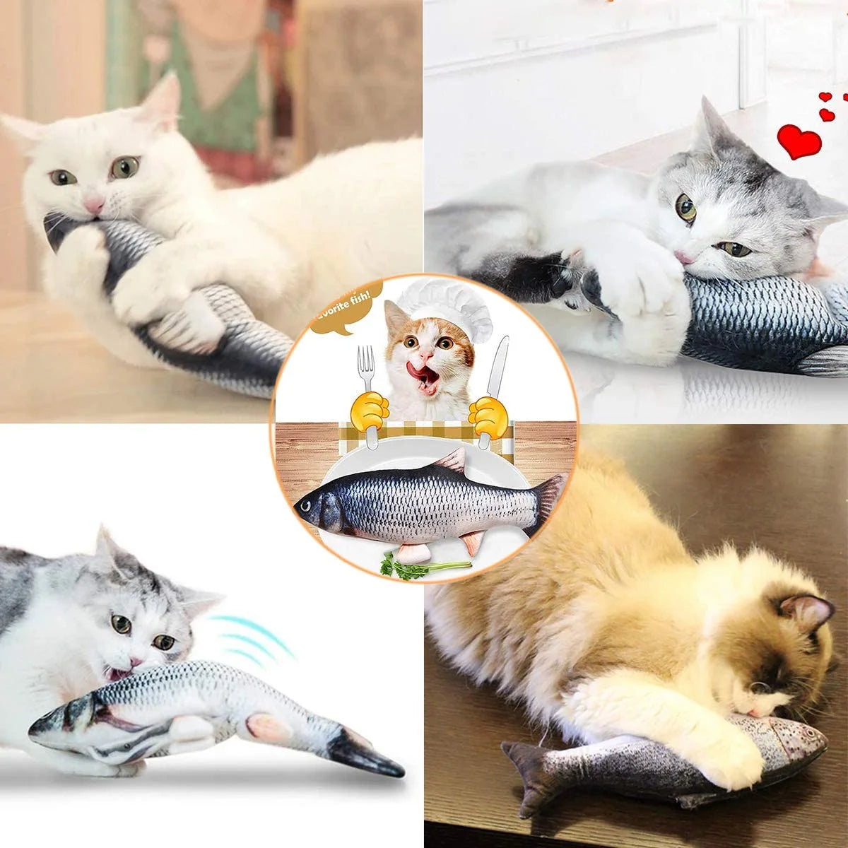 Electric Flopping Fish Cat Toy K616