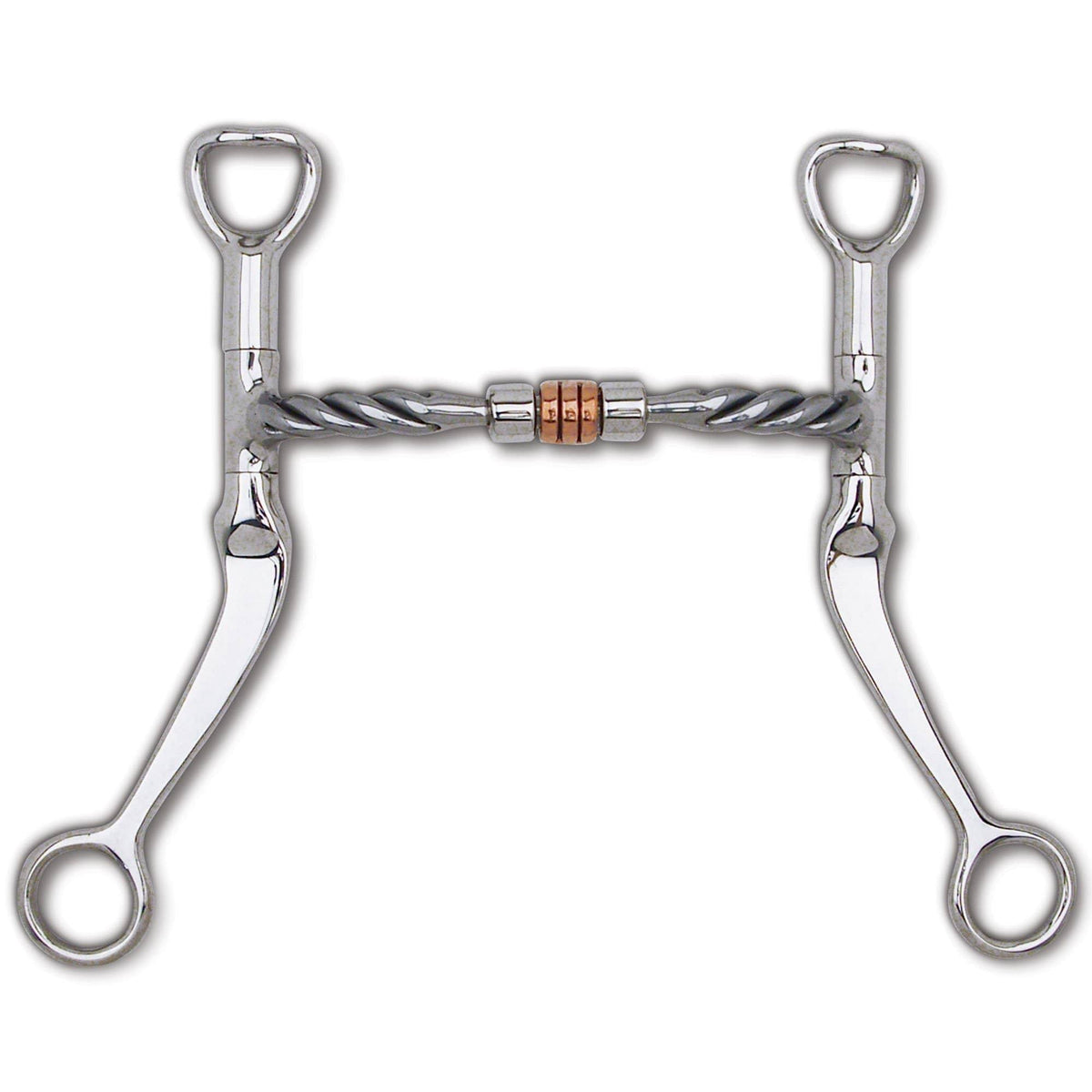 Copper Roller Twisted Comfort Snaffle Bit J805