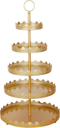Gold 5-Tier Iron Cupcake Stand V693185