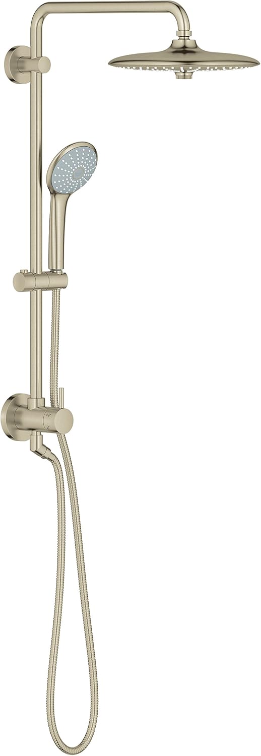 Brushed Nickel 25 Inch Shower System D502