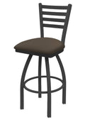 Swivel Bar Stool with Pewter Finish P89418
