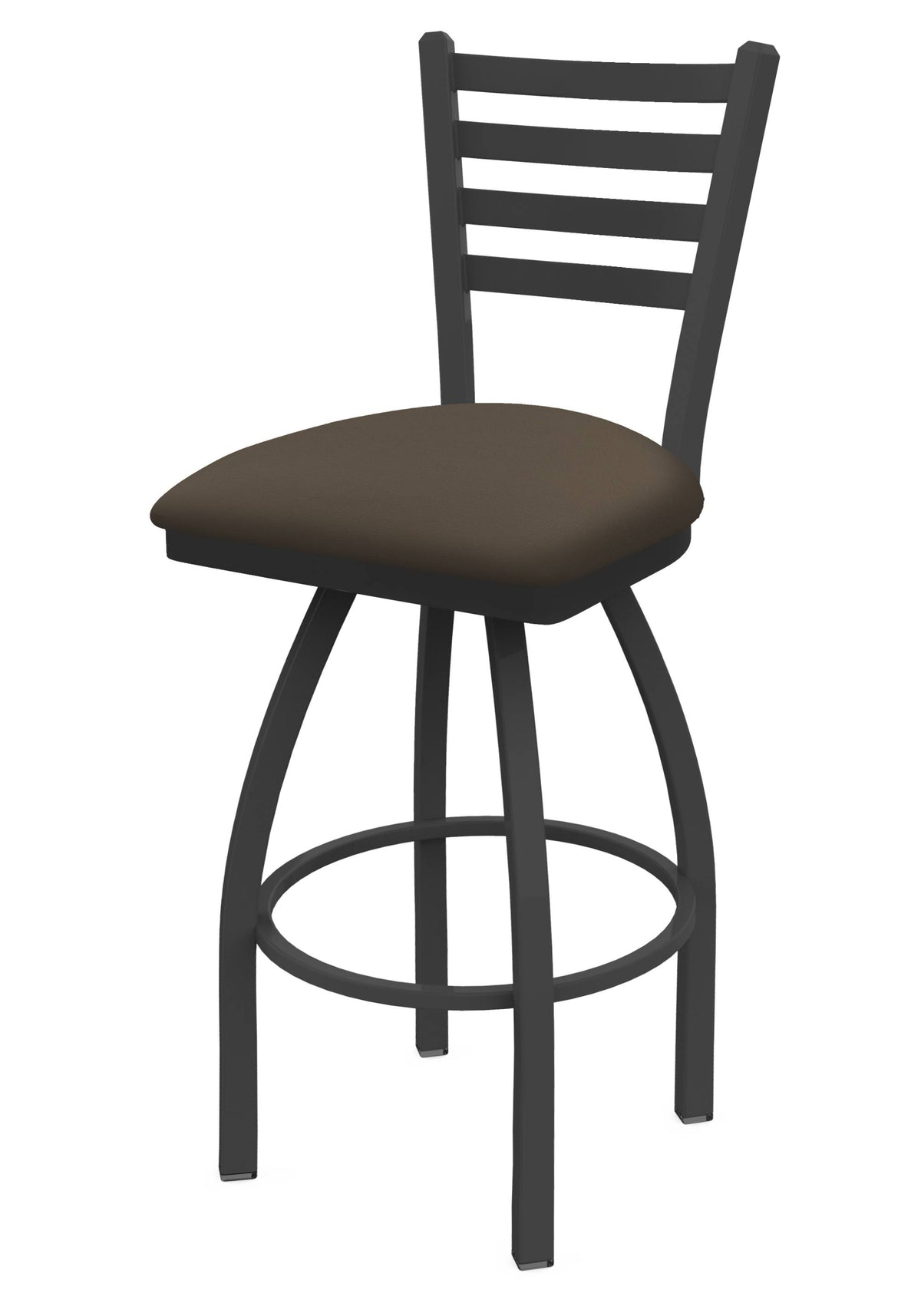 Swivel Bar Stool with Pewter Finish P89418