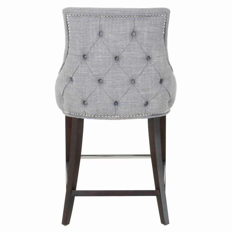 26x22 Counter Stool in Smoke Gray and Espresso E205