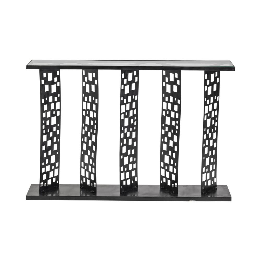 Black Metal Console Table D766633